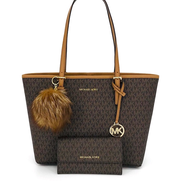 3PCS Michael Kors MD Carryall Tote Wallet Charms - Picture 1 of 8